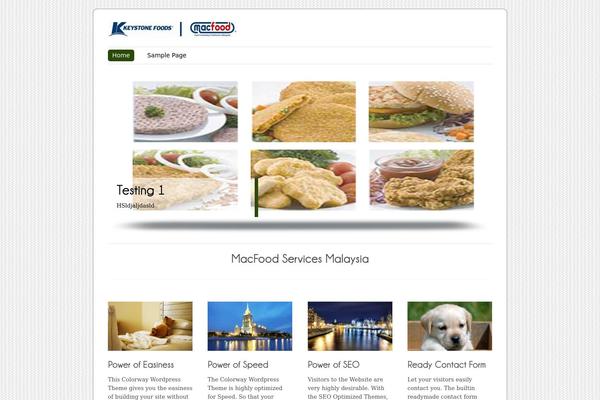 ColorWay theme site design template sample