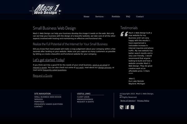 Site using Easing Slider plugin