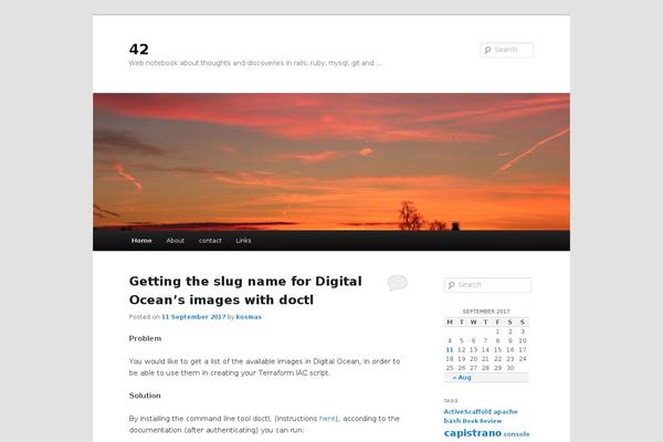 Twenty Eleven theme site design template sample