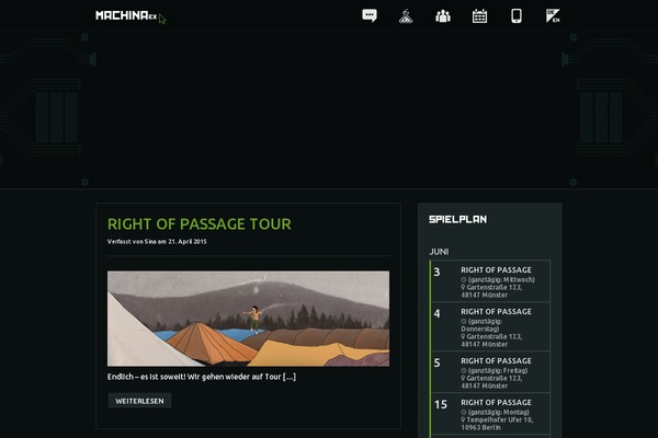 Site using EventON plugin