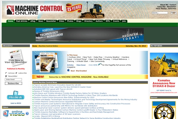 machinecontrolonline.com site used [not] so serious