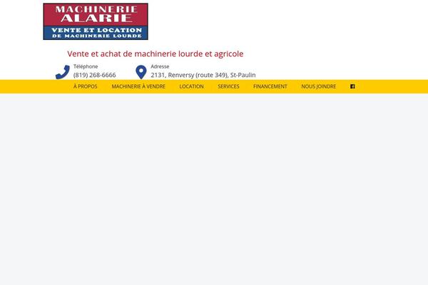 machineriealarie.com site used Alarie