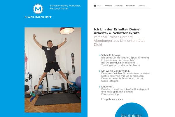 Fitness theme site design template sample