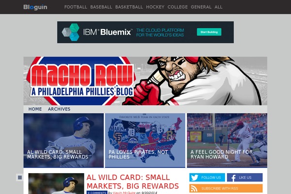 Blogum theme site design template sample