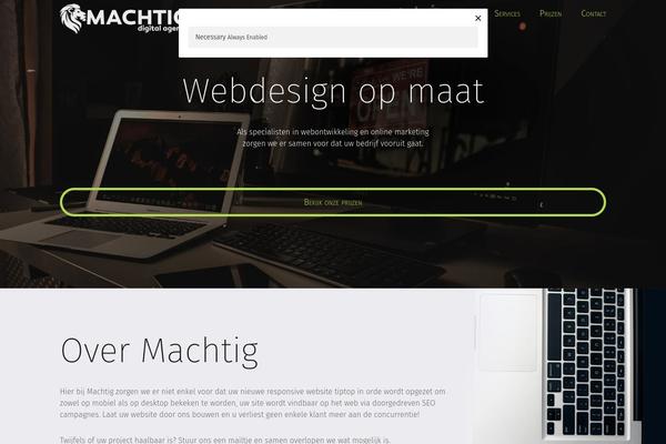 machtig.be site used Wplab-unicum