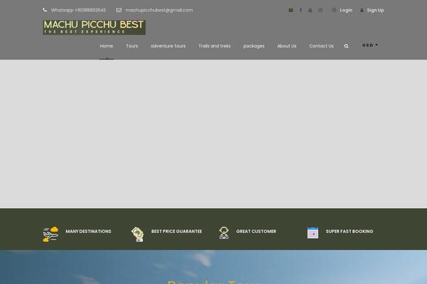 TravelTour theme site design template sample