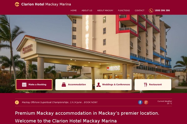 mackaymarinahotel.com site used Clarionhotel2014
