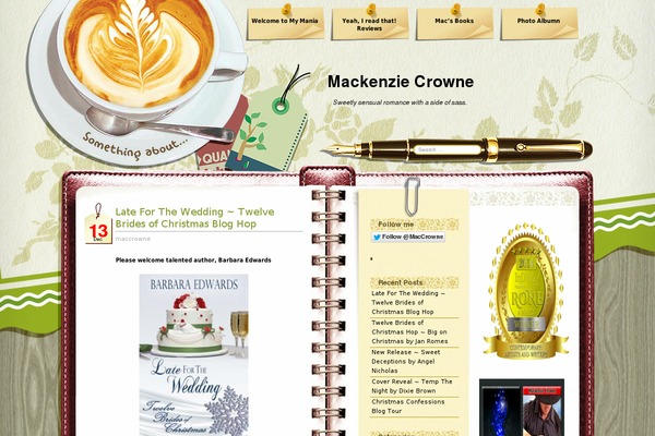 Coffee-desk theme site design template sample