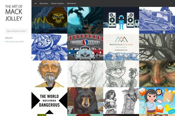 Ink theme site design template sample