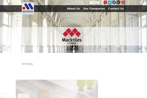 Parallax theme site design template sample