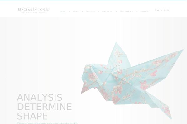 Patti Child theme site design template sample