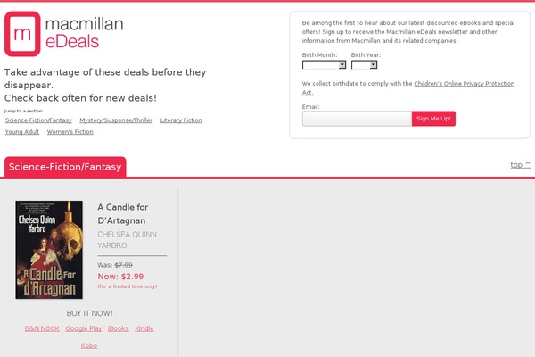 macmillanedeals.com site used Edeals
