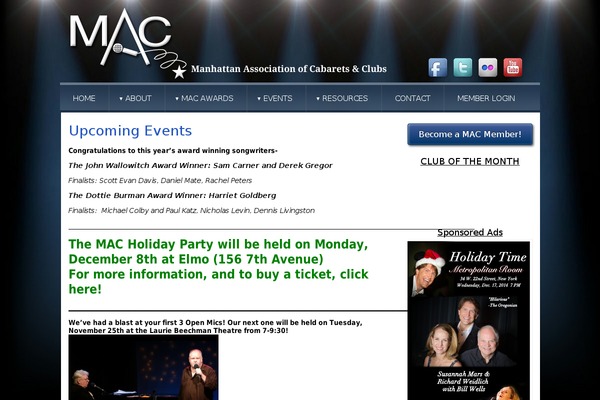Mac theme site design template sample