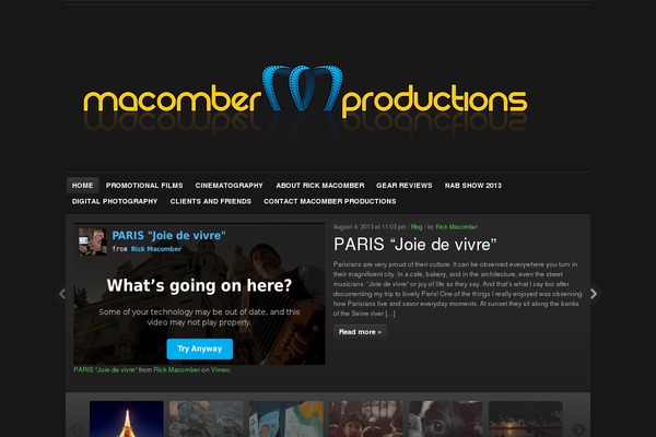 Site using Flickr Thumbnails Photostream plugin