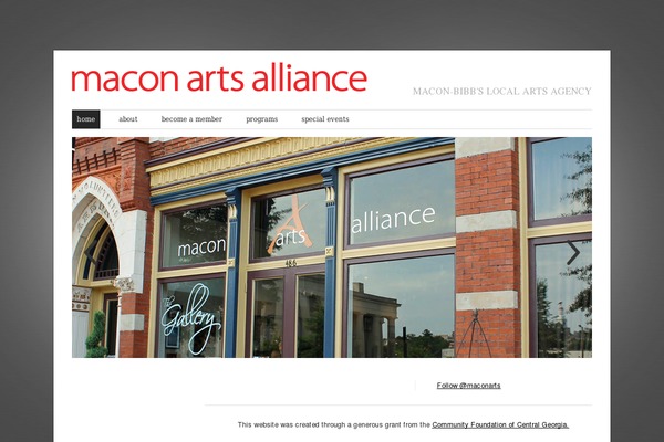 maconartsalliance.org site used Theme1164