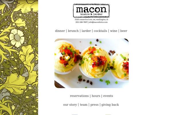 maconbistro.com site used Macon