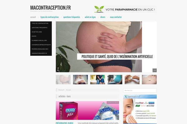 Oxygen theme site design template sample