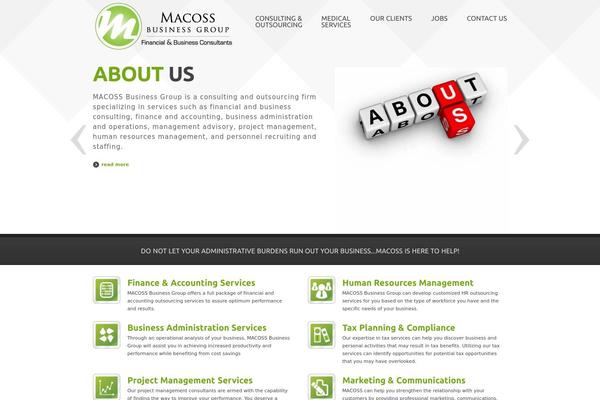 Aquitaine theme site design template sample