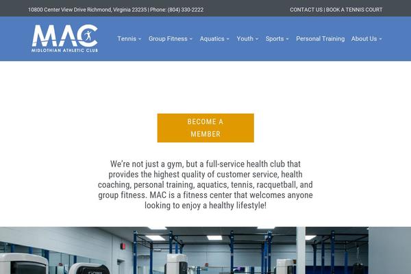Site using Divi-mobile plugin