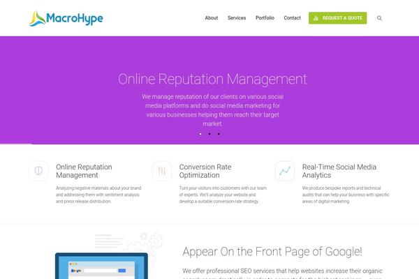 Mh theme site design template sample