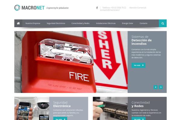 Cacoon theme site design template sample