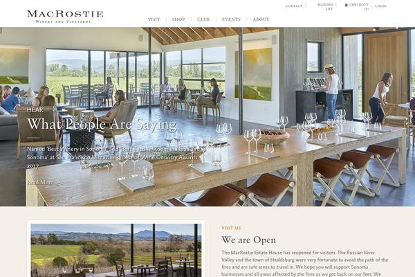 macrostiewinery.com site used Affinity-custom-webpack