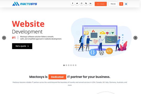 Site using WP Contact Slider plugin