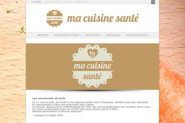 Food & Cook theme site design template sample