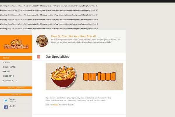 BonPress theme site design template sample