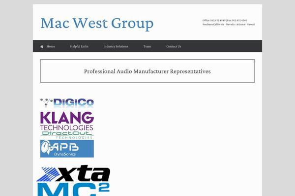 Vantage theme site design template sample