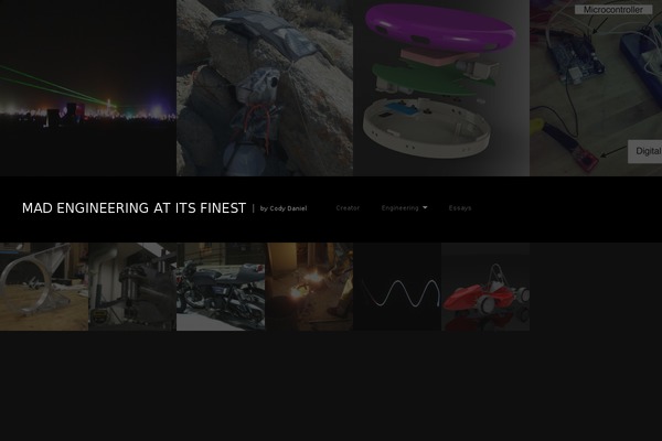 Fullscreen theme site design template sample