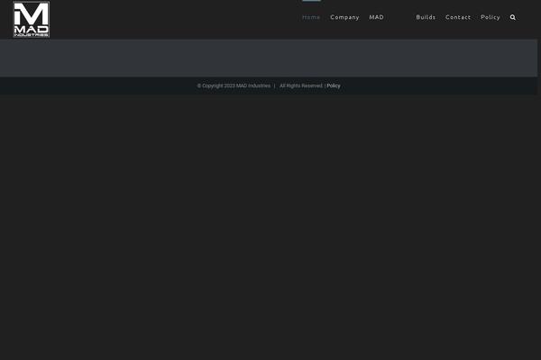 Mad theme site design template sample