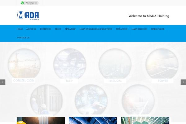 Constructo theme site design template sample