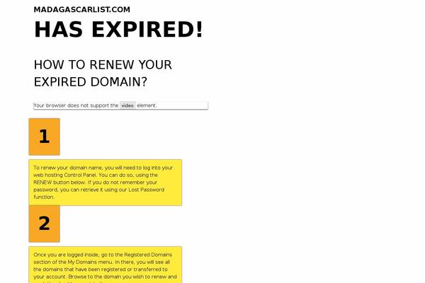 madagascarlist.com site used Best Reloaded