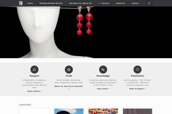 Vantage theme site design template sample
