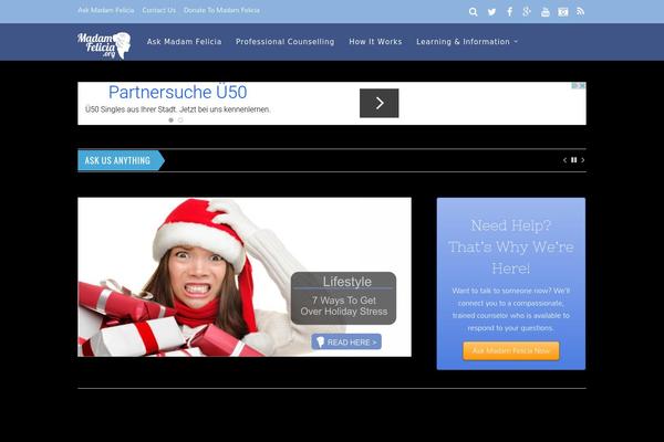 Magazine theme site design template sample