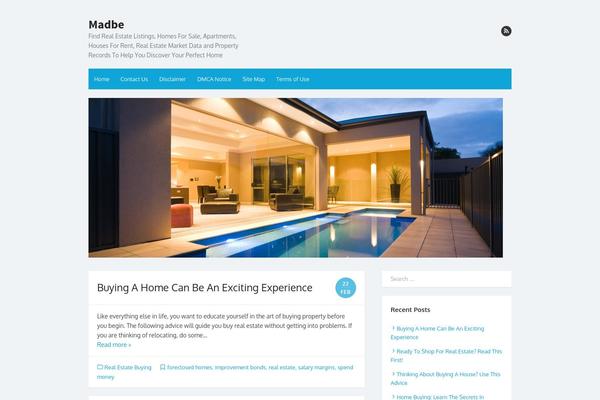 The Box theme site design template sample