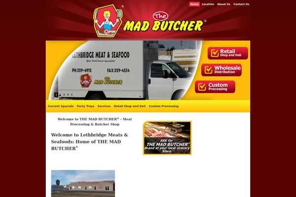 Butcher theme site design template sample