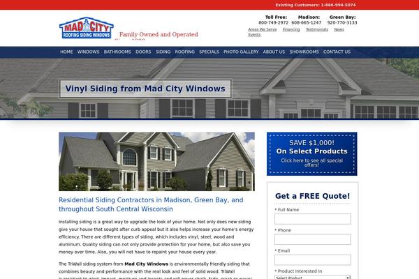 madcitysiding.com site used Madcity