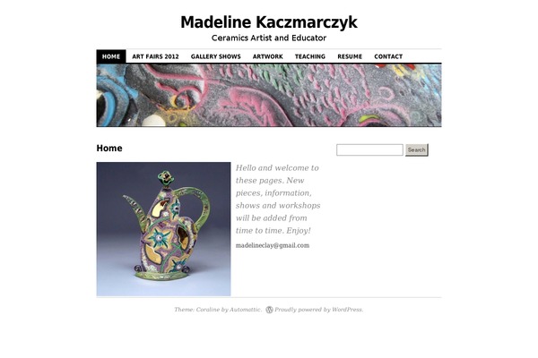 Coraline theme site design template sample