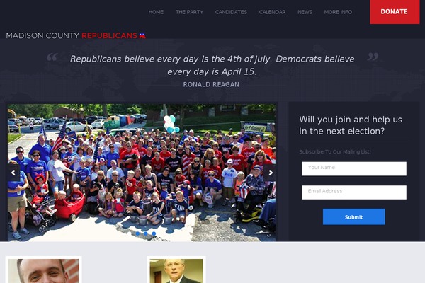 Political Press theme site design template sample
