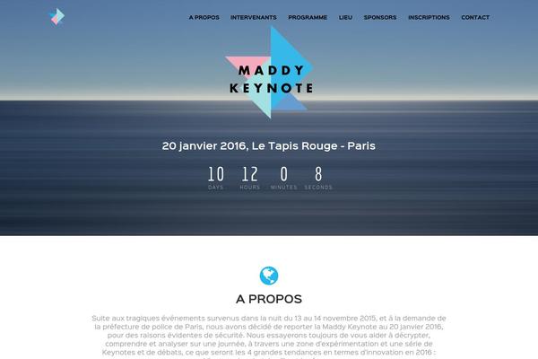 evential theme websites examples