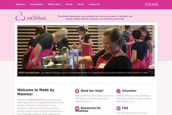 madebymomma.org site used Advocatetheme