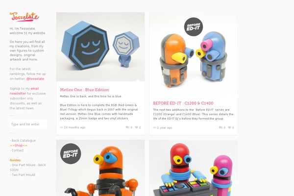 Gridlocked theme site design template sample
