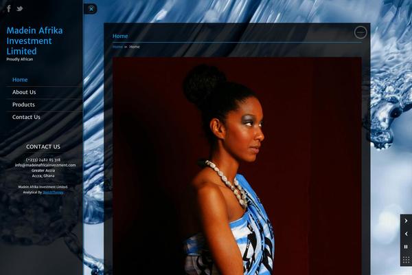Analytical Lite theme site design template sample