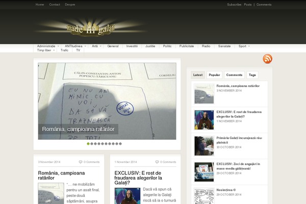 Fresh News theme site design template sample