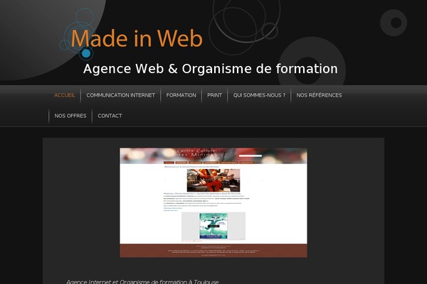 WordPress website example screenshot