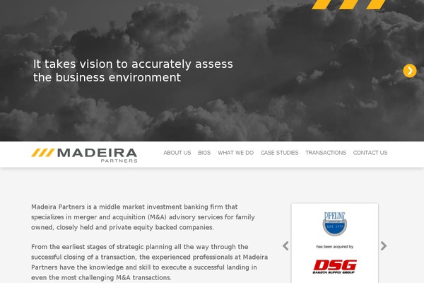 madeirapartners.com site used Madeira