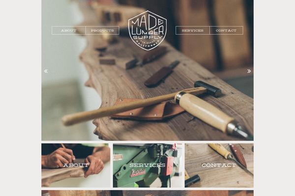 Made theme site design template sample