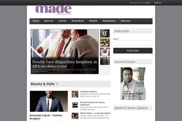 avenue theme site design template sample